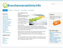 Tablet Screenshot of branchenverzeichnis.info